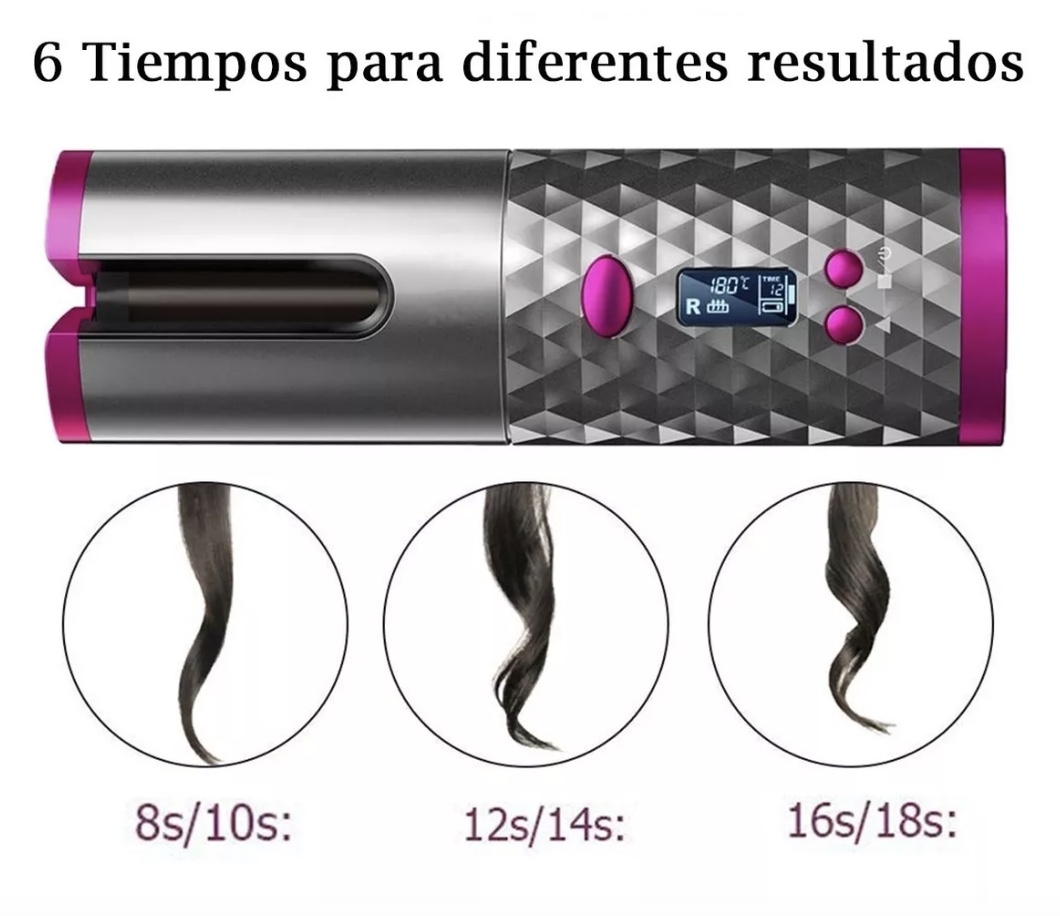 Ondulador Rizador Recargable Profesional